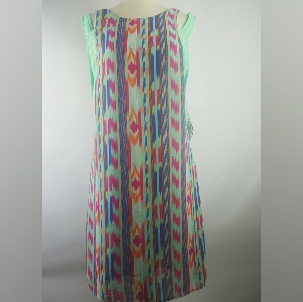 Lush Multi-Colored Patterned Dress